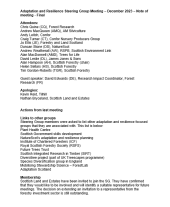 Adaptation and Resilience Steering Group 2 - December 2023